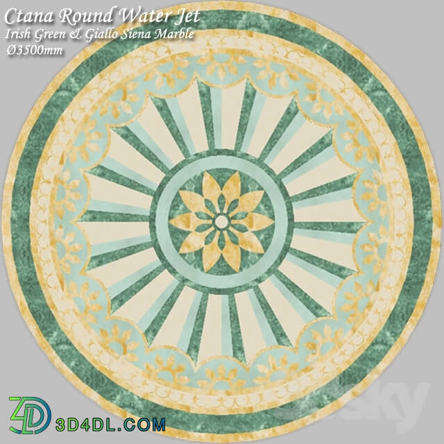 Other decorative objects - Ctana Round WaterJet