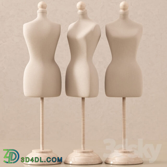 Decorative set - Decorative set with a mini mannequin
