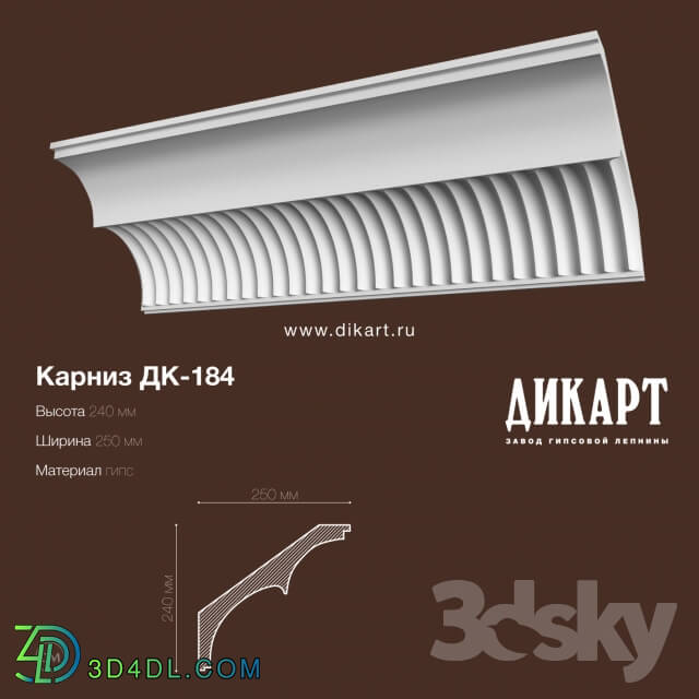 Decorative plaster - DK-184_240x250mm