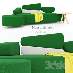 Sofa - Mosspink sofa 