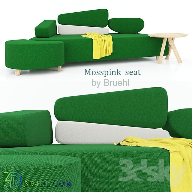 Sofa - Mosspink sofa