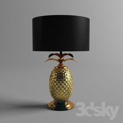 Table lamp - Silver _amp_ Gold Pineapple Lamp 