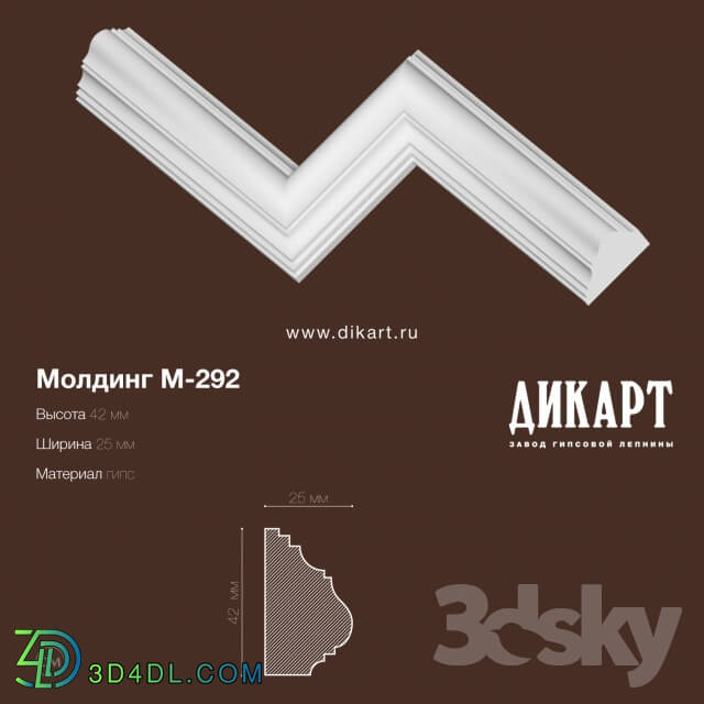 Decorative plaster - M-292.42x25mm