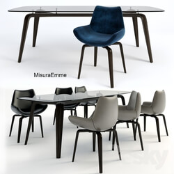 Table _ Chair - MisuraEmme_GRAMERCY table_ARCHETTO chair 