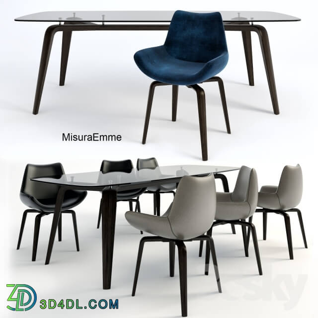 Table _ Chair - MisuraEmme_GRAMERCY table_ARCHETTO chair