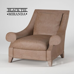 Arm chair - Black Tie MIRANDA 