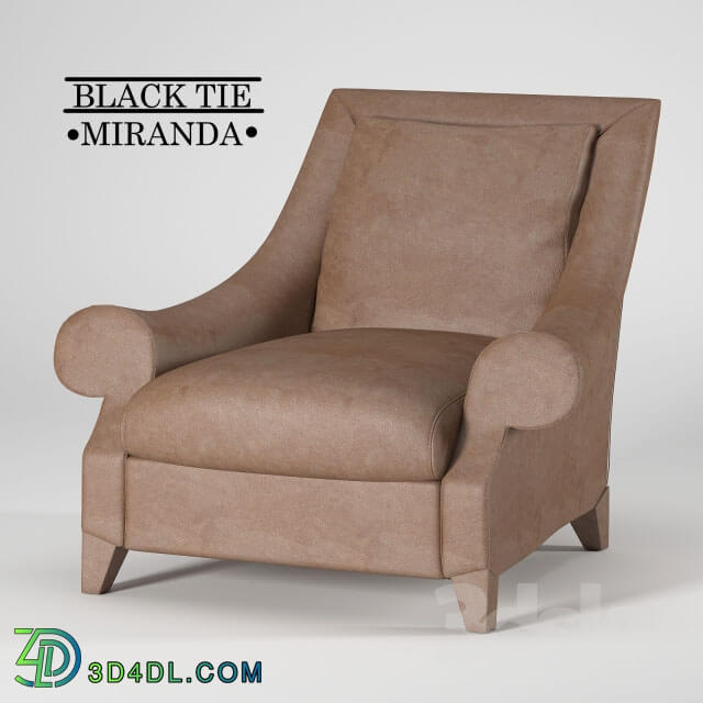 Arm chair - Black Tie MIRANDA