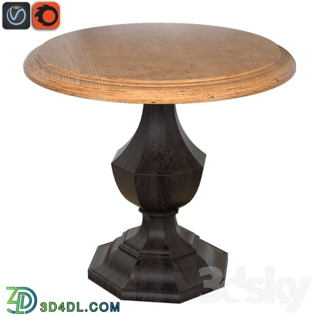 Table - Hooker Furniture Sanctuary Wood Round Accent Table 5402-50001