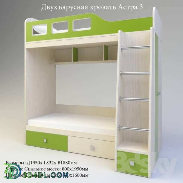 Bed - Bunk bed Astra 3