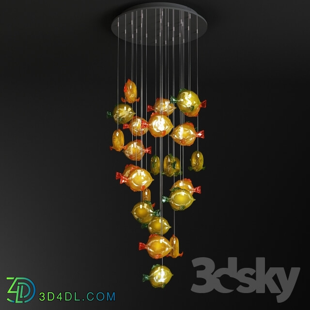 Ceiling light - chandelier arte di murano