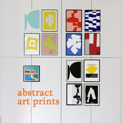 Frame - Villa capri abstract prints 