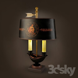 Table lamp - Antique French Tole Lamp 