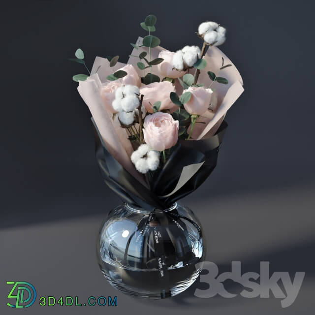 Plant - Bouquet with cotton