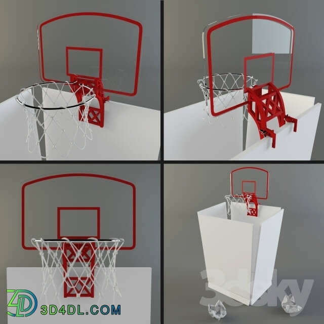 Other decorative objects - Basketball board for paper bin