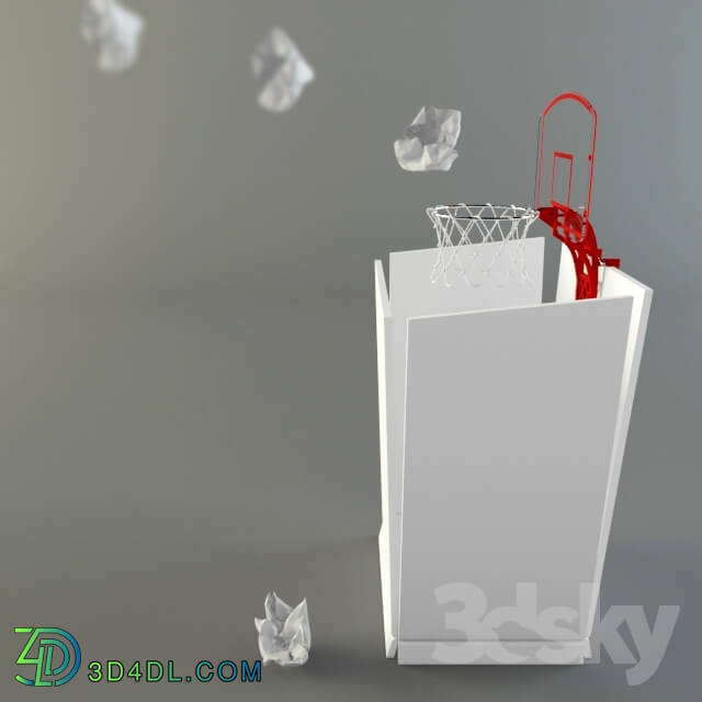 Other decorative objects - Basketball board for paper bin