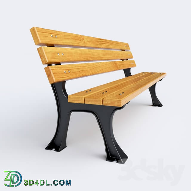 Other architectural elements - Cast-iron bench