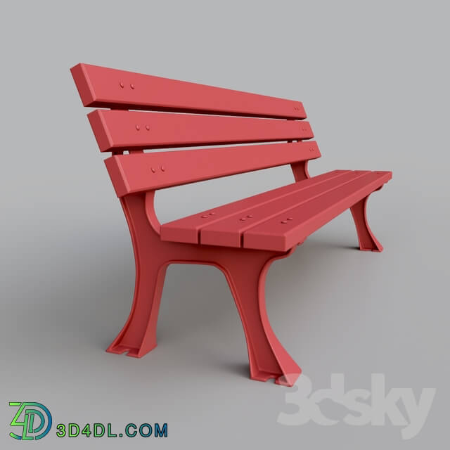 Other architectural elements - Cast-iron bench