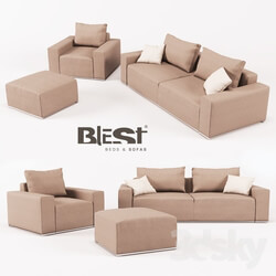 Other - OM Set from modular sofa_ armchair and padded stool BL_101 from the manufacturer Blest TM 