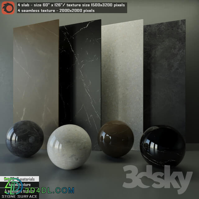 Stone - Stone Slab _ Seamless texture Set 78