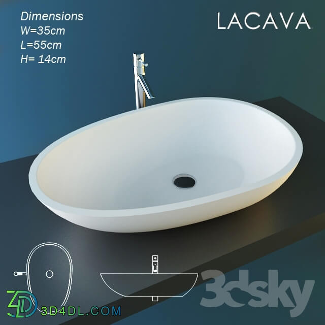 Wash basin - Sink Lacava SCOH6