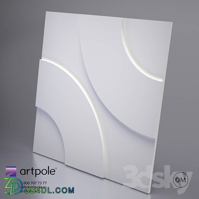 3D panel - Gypsum panel 3d Hoop from Artpole