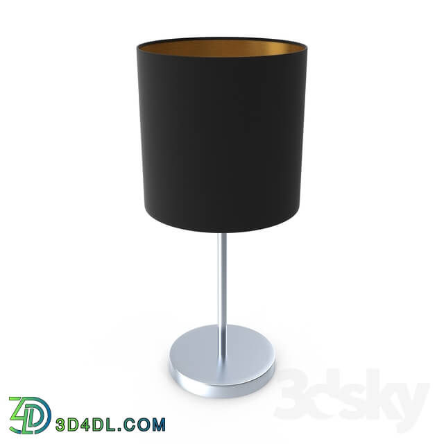 Table lamp - 94917 Table lamp PASTERI_ 1х60W _E27__ Ø180_ H400_ nickel matt _ textile_ white_ copper