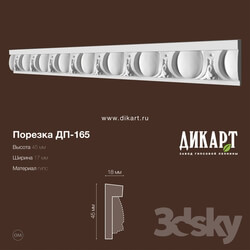 Decorative plaster - Dp-165_45Hx18mm 