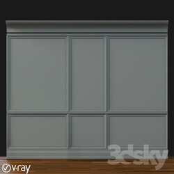 Decorative plaster - Wall molding 2. Boiserie classic panels 2 