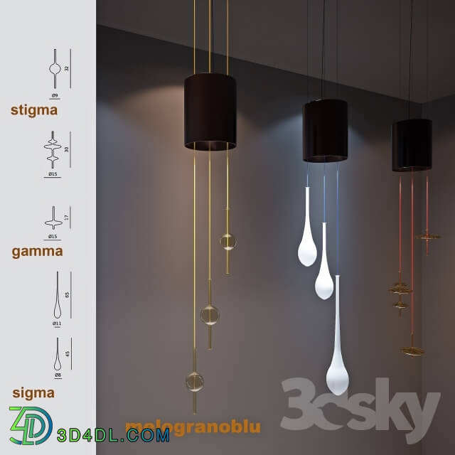 Ceiling light - Lamp Tube hudra pendant