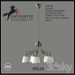 Ceiling light - Favourite 1191-5 light chandelier 