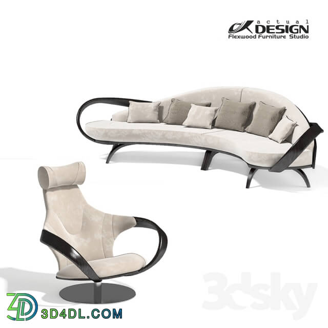 Sofa - Actual design_ set of upholstered furniture apriori R