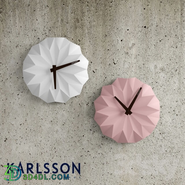 Other decorative objects - Clock Karlsson Origami