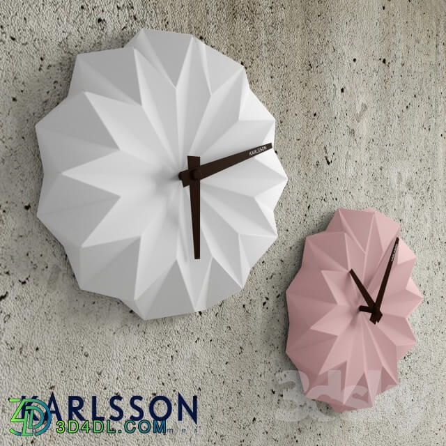 Other decorative objects - Clock Karlsson Origami