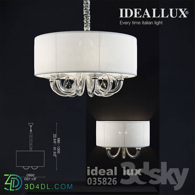 Ceiling light - Ideal Lux - Swan 035 826 SP6