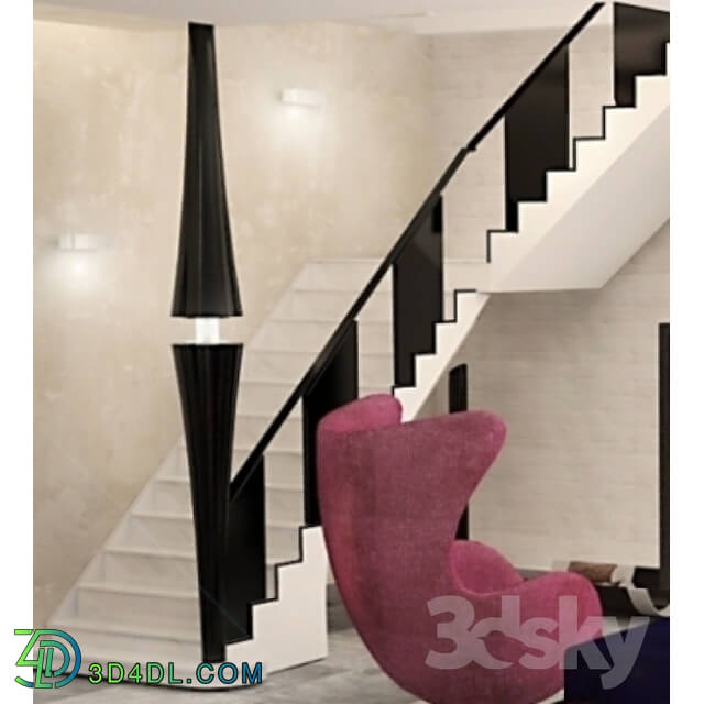 Staircase - White ladder