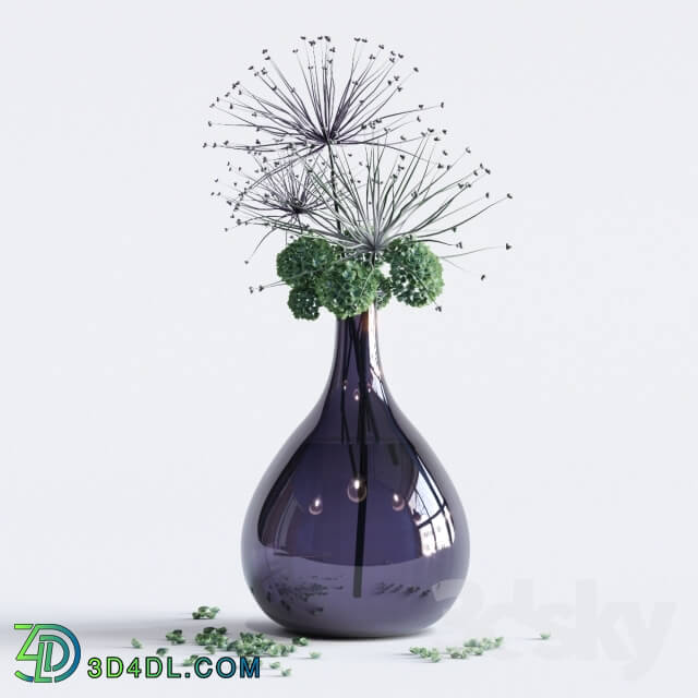 Plant - Flowers in a glass vase