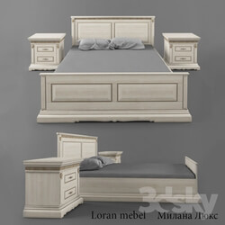 Bed - Loranmebel _ Milan Bed Suite 
