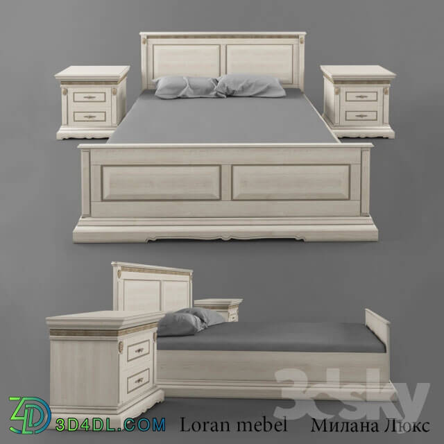 Bed - Loranmebel _ Milan Bed Suite