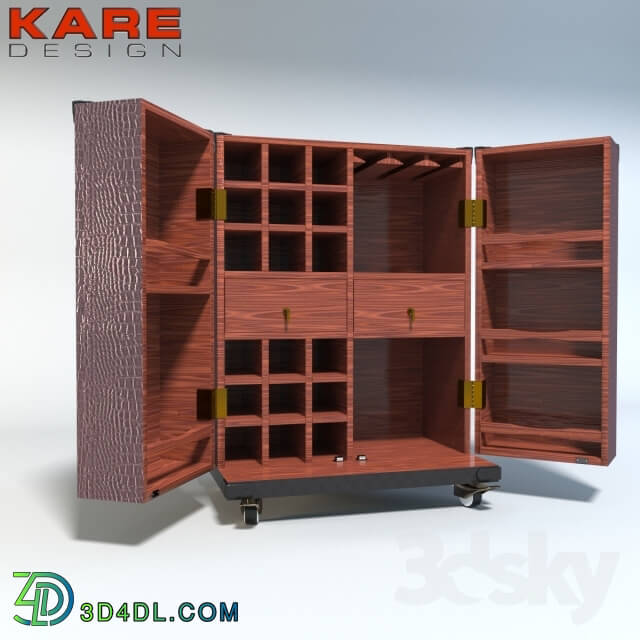 Sideboard _ Chest of drawer - KARE Bar colonial Trunk small