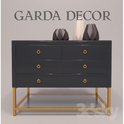 Sideboard _ Chest of drawer - Chest glass Garda Decor 