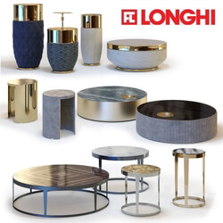 Table - FRATELLI LONGHI Coffee Tables Set 01 