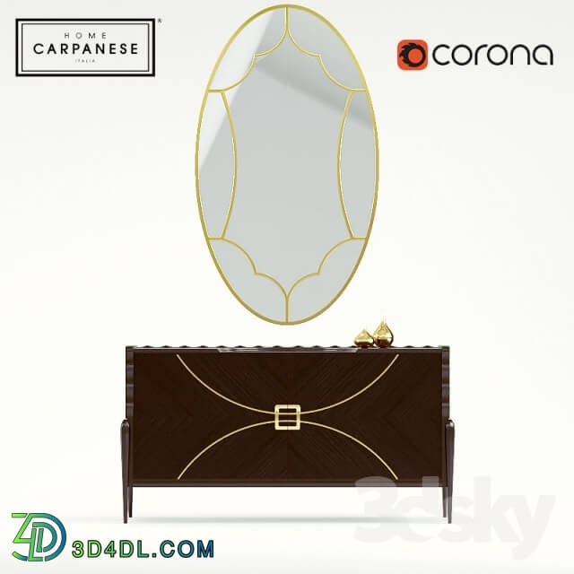 Sideboard _ Chest of drawer - Classic chest of drawers with mirror Carpanese