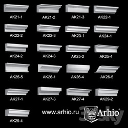 Decorative plaster - Collection eaves Arhio_ _AK21-AK29_ 