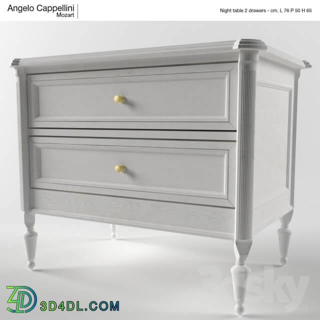 Sideboard _ Chest of drawer - Bedside table Angelo Cappellini _70h50h60_