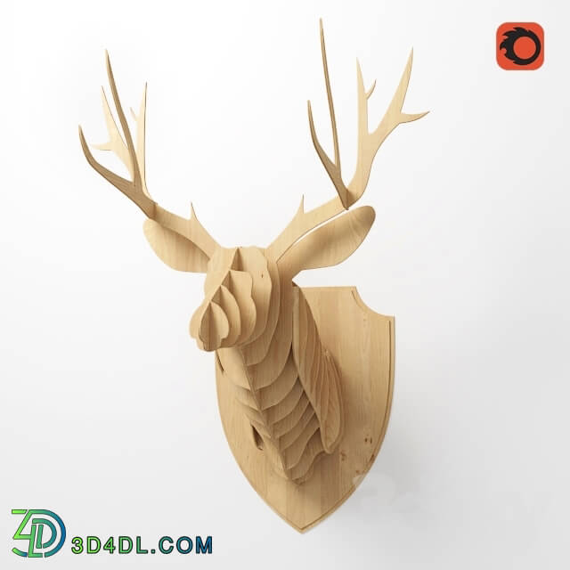 Other decorative objects - Cardboard deer