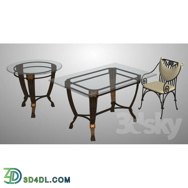 Table _ Chair - tables and stools_ forging