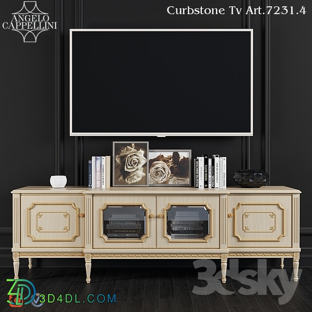 Sideboard _ Chest of drawer - Angelo Cappellini TV Stand Art.7231 _ 4