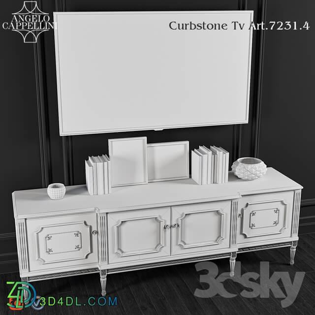 Sideboard _ Chest of drawer - Angelo Cappellini TV Stand Art.7231 _ 4