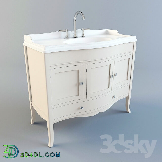 Bathroom furniture - Washbasin with pedestal from SIMAS