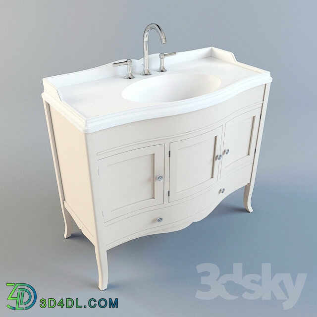 Bathroom furniture - Washbasin with pedestal from SIMAS